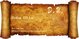 Doba Ulla névjegykártya